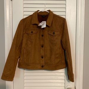 J. Jill Wearever Collection Faux-Suede Jacket